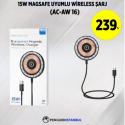 15W MAGSAFE UYUMLU WİRELESS ŞARJ (AC-AW 16)