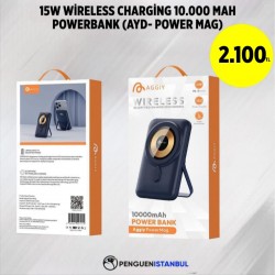15W WİRELESS CHARGİNG 10.000 MAH POWERBANK (AYD-POWER MAG)