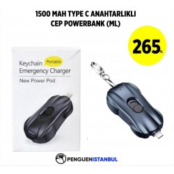 1500 MAH TYPE C ANAHTARLIKLI CEP POWERBANK (ML)