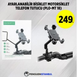 AYARLANABİLİR BİSİKLET MOTORSİKLET TELEFON TUTUCU (PLO-MT 18)