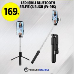 LED IŞIKLI BLUETOOTH SELFİ ÇUBUĞU (İV-R1S)