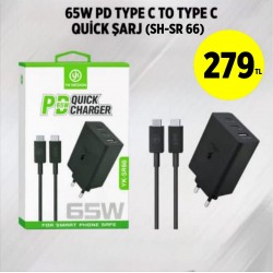 65W PD TYPE C TO TYPE C QUİCK ŞARJ (SH-SR 66)