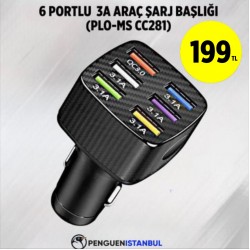 6 PORTLU 3A ARAÇ ŞARJ BAŞLIĞI (PLO-MS CC281)