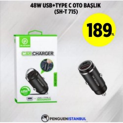 48W USB+TYPE C OTO BAŞLIK (SH-T  715)