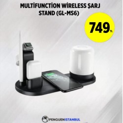 MULTİFUNCTİON WİRELESS ŞARJ STAND (GL-MS6)