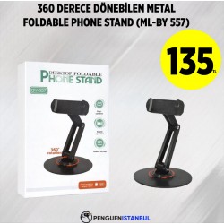 360 DERECE DÖNEBİLEN METAL FOLDABLE PHONE STAND (ML-BY 557)