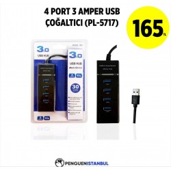 4 PORT 3 AMPER USB ÇOĞALTICI (PL-5717)