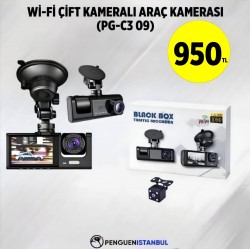 Wİ-Fİ ÇİFT KAMERALI ARAÇ KAMERASI (PG-C3 09)
