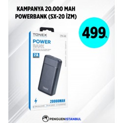 KAMPANYA 20.000 MAH POWERBANK (SX-20 İZM)