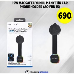 15W MAGSAFE UYUMLU MANYETİK CAR PHONE HOLDER (AC-FHD 15)