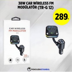 38W CAR WİRELESS FM MODÜLATÖR (TR-G 12)