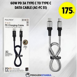 60W PD 3A TYPE C TO TYPE C DATA CABLE (AC-FC 51)