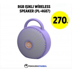 RGB IŞIKLI WİRELESS SPEAKER (PL-4687)