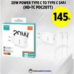 20W POWER TYPE C TO TYPE ŞARJ (HD-TC PDC20TT)