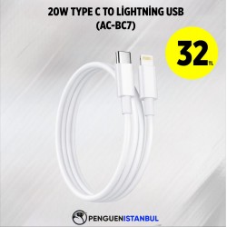20W TYPE C TO LİGHTNİNG USB (AC-BC7)