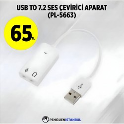 USB TO 7.2 SES ÇEVİRİCİ APARAT (PL-5663)