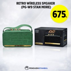 RETRO WİRELESS SPEAKER (PG-W9 STAN MORE)