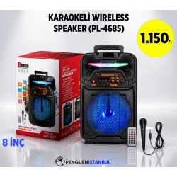 KARAOEKLİ WİRELESS SPEAKER (PL-4685)