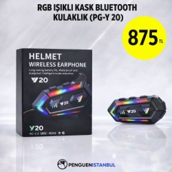 RGB IŞIKLI KASK BLUETOOTH KULAKLIK (PG-Y 20)
