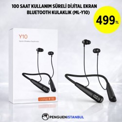100 SAAT KULLANIM SÜRELİ DİJİTAL EKRAN BLUETOOTH KULAKLIK (ML-Y10)