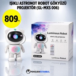 IŞIKLI ASTRONOT ROBOT GÖKYÜZÜ PROJEKTÖR (GL-MXS 006)