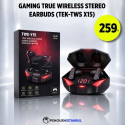 GAMİNG TRUE WİRELESS STEREO EARBUDS (TEK-TWS X15)