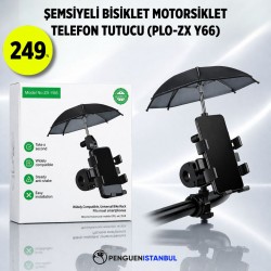 ŞEMSİYELİ BİSİKLET MOTORSİKLET TELEFON TUTUCU (PLO-ZX Y66)