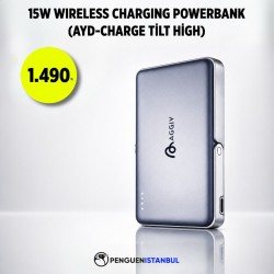 15W WİRELESS CHARGİNG POWERBANK (AYD-CHARGE TİLT HİGH)