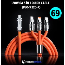120W 6A 3 İN 1 QUİCK CABLE (PLO-S 220-P)