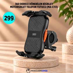360 DERECE DÖNEBİLEN BİSİKLET MOTORSİKLET TELEFON TUTUCU (MA-C113)