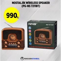 NOSTALJİK WİRELESS SPEAKER (PG-NS 7211BT)