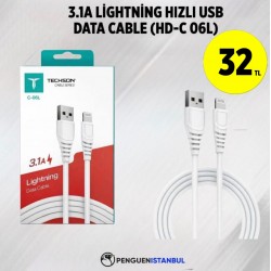 3.1A LİGHTNİNG C HIZLI USB DATA CABLE (HD-C 06L)