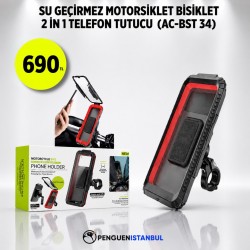 SU GEÇİRMEZ MOTORSİKLET BİSİKLET 2 IN 1 TELEFON TUTUCU (AC-BST 34)