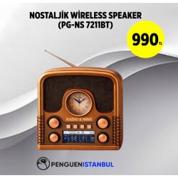 NOSTALJİK WİRELESS SPEAKER (PG-NS 7211BT)