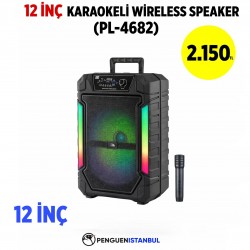 12 İNÇ KARAOKELİ WİRELESS SPEAKER (PL-4682)