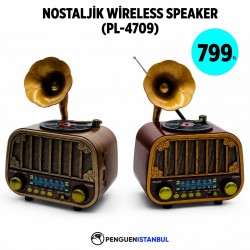 NOSTALJİK WİRELESS SPEAKER (PL-4709)
