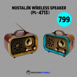 NOSTALJİK WİRELESS SPEAKER (PL-4713)