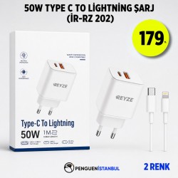 50W TYPE C TO LİGHTNİNG ŞARJ (İR-RZ 202)