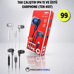 TAK ÇALIŞTIR İPH 15 VE ÜSTÜ EARPHONE (TEK-K07)