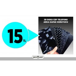 3D DOKU CEP TELEFONU ARKA KAPAK KORUYUCU 