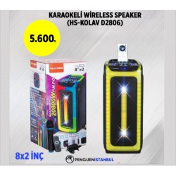 KARAOKELİ WİRELESS SPEAKER (HS-KOLAV D2806)