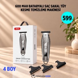 600 MAH BATARYALI SAÇ SAKAL TÜY KESME TEMİZLEME MAKİNESİ