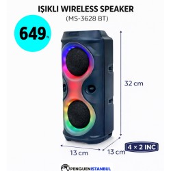 IŞIKLI WİRELESS SPEAKER (MS-3628 BT)