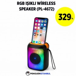 RGB IŞIKLI WİRELESS SPEAKER (PL-4672)