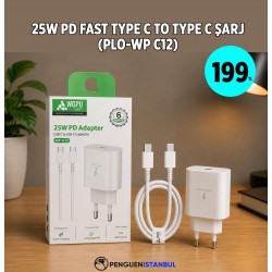25W PD FAST TYPE CTO TYPE C ŞARJ (PLO-WP C12)