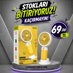 3 KADEMELİ MİNİ EL FANI 
