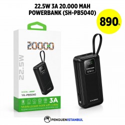 22.5W 3A 20.000 MAH POWERBANK (SH-YK PB5040)