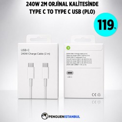 240W 2M ORJİNAL KALİTESİNDE TYPE C TO TYPE C USB (PLO)