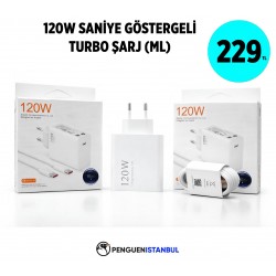 120W SANİYE GÖSRTERGELİ TURBO ŞARJ (ML)