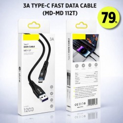 3A TYPE-C FAST DATA CABLE (MD-MD 112T)